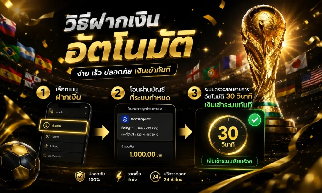 วิธีฝากเงินUFA345